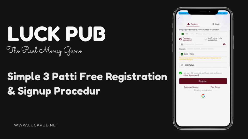 LuckPub Register